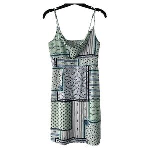 Loft Patchwork Sundress with Front Cutout and Smocked Back Size 6